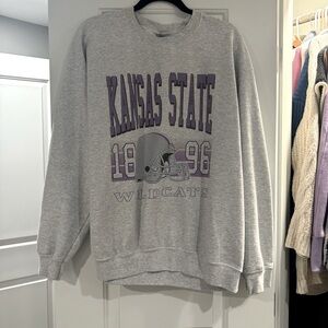 Gray Kansas State Wildcats Sweatshirt
